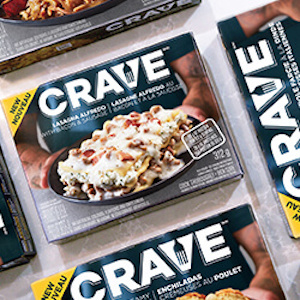 Crave packaged lasagna frozen meal